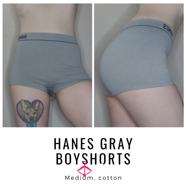 HANES GRAY BOYSHORTS