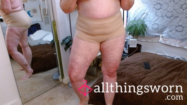 Hanes Hi Waist Boyshort In Light Brown