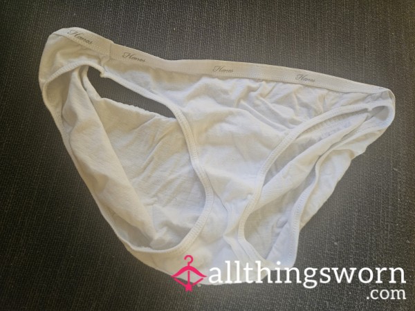 Hanes Panties White Cotton Size Extra