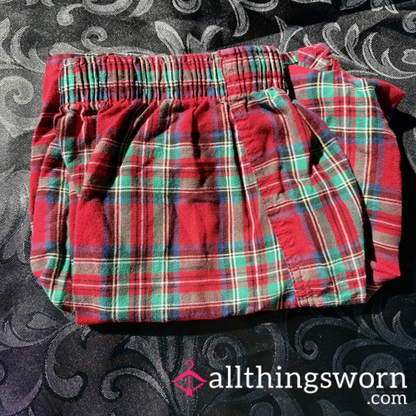 Hanes Red/Green Plaid Boxers