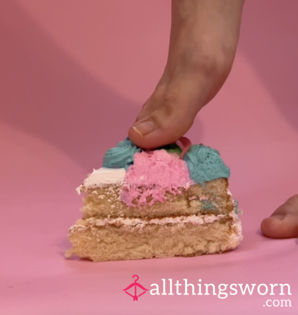 Happy Birthday Cake Smash With My Feet