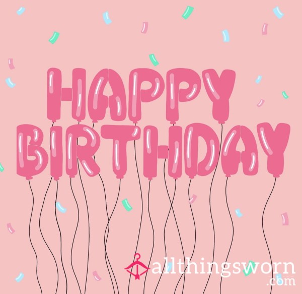 Happy Birthday Customised Card