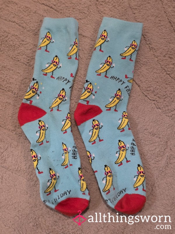 Happy Friday Banana Socks.