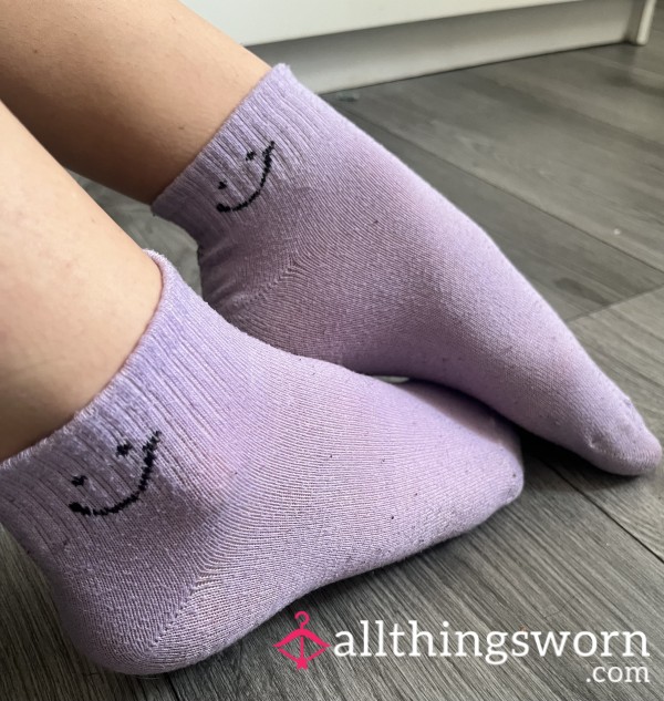 Happy Purple Socks