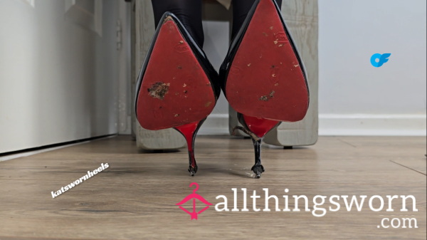 Hard Shoe Tapping And Rocking Back On Louboutin Nail Heels