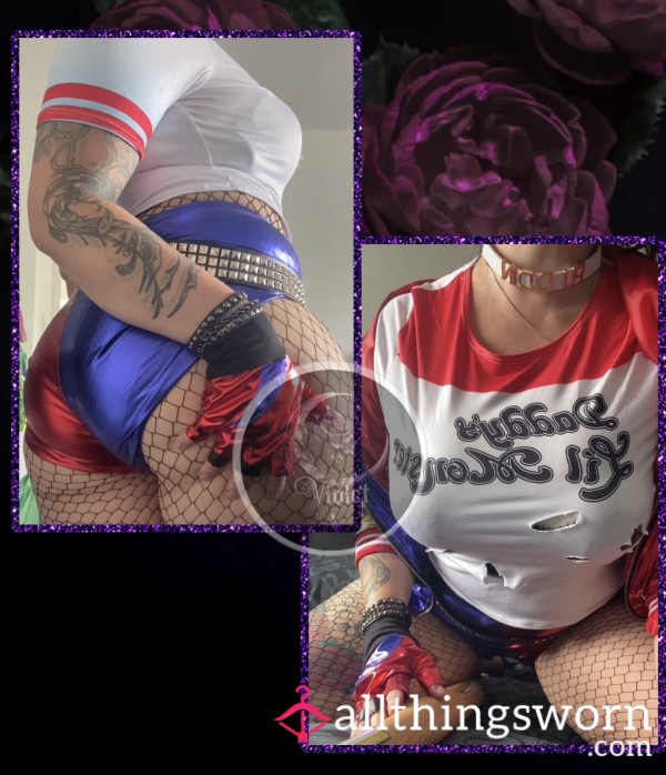 Harley Quinn Cosplay With Multiple Toys & All Holes Filled 😈