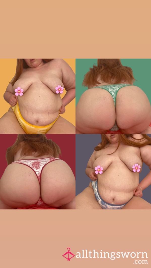 🧙 Harry Potter Themed Plus Size Thongs | Gryffindor, Hufflepuff, Ravenclaw & Slytherin 🧙