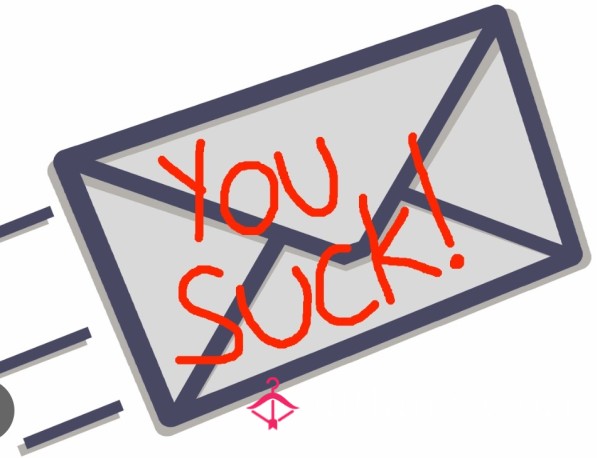 Hate Mail..Handwritten Hate 😈