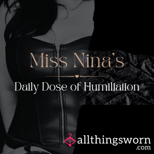 Daily Dose Of Humiliation 🖤 Served Your Way