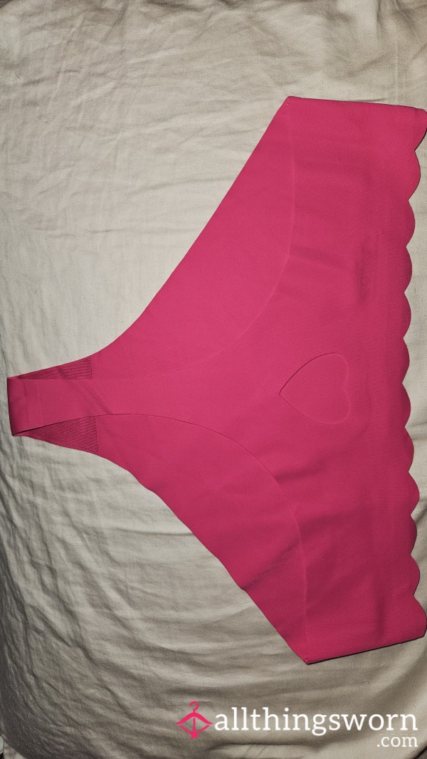 Pink Heart Cut Out Thong