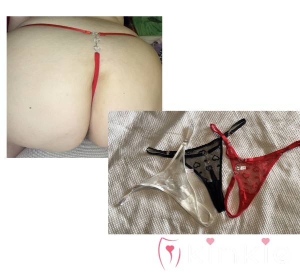 Heart Lace Thongs ❤️🖤💦