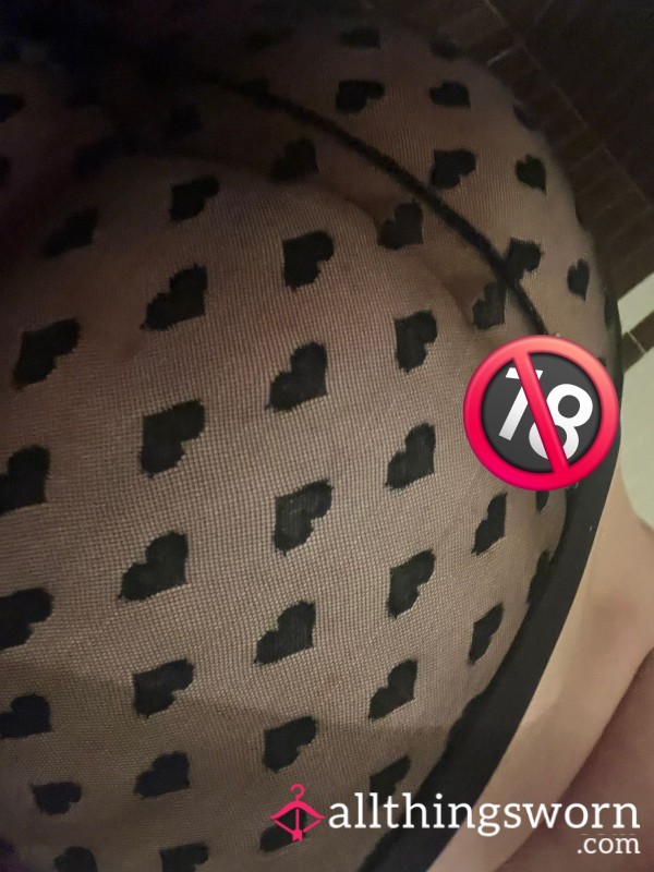 Heart-patterned Pantyhose