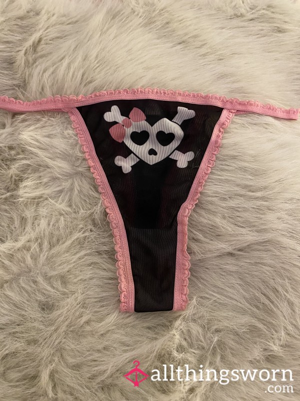 Heart Skull Thong