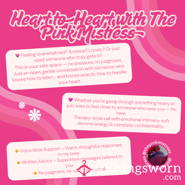 💗 Heart To Heart With The Pink Mistress 💗