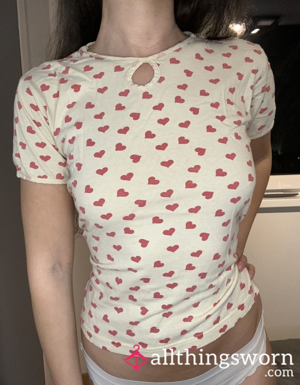 Hearts Pajama Top