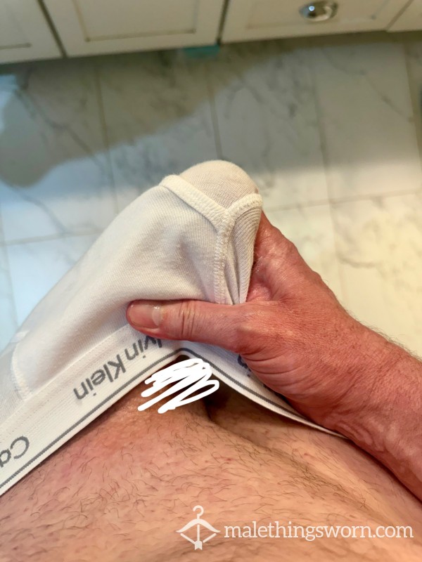🔥 💦🍋 HEAT WAVE WORN - Cla**ic Calvin Klein Briefs - Set Up Just Right… 🔥💦🍋