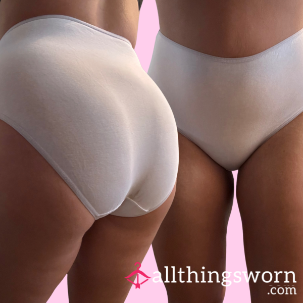 Heavily Strained Full Brief Panties
