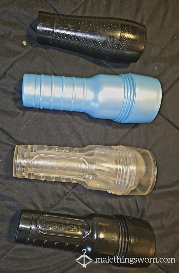Heavily Used Fleshlights – Shared Use By Me & My F**kbuddy (Fleshjacks & Flight)