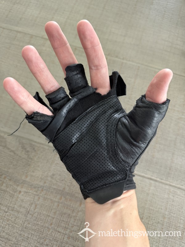 Heavily Used Gym Gloves