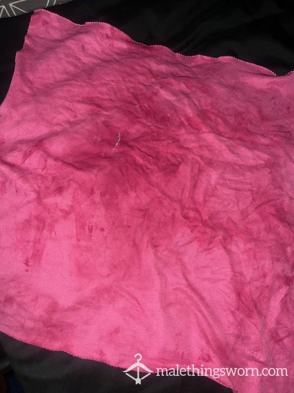 Heavily Used Pink C*m Rag