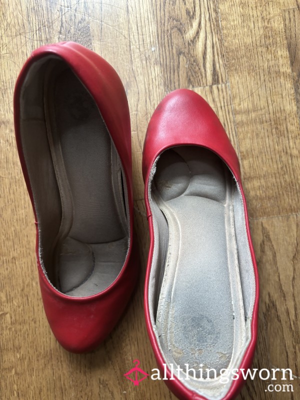Heavily Worn Cabin Crew Air Hostess High Heels