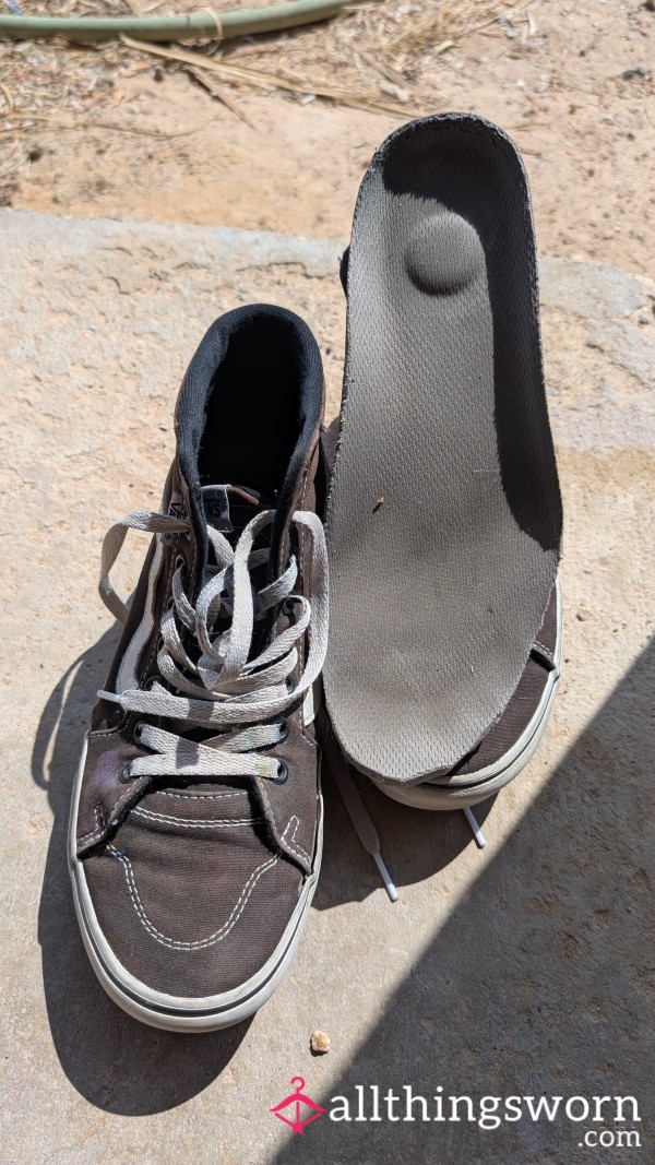 Heavily Worn Cla**ic Black Vans