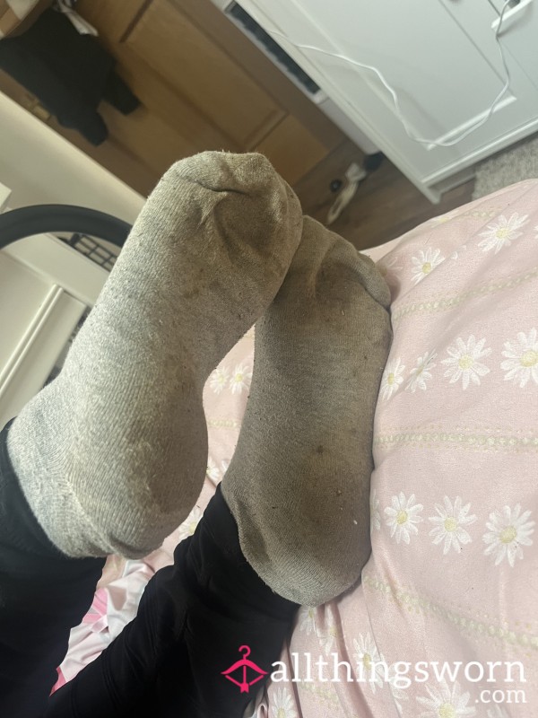 Heavily Worn & Dirty Gym Socks 🧦🔥