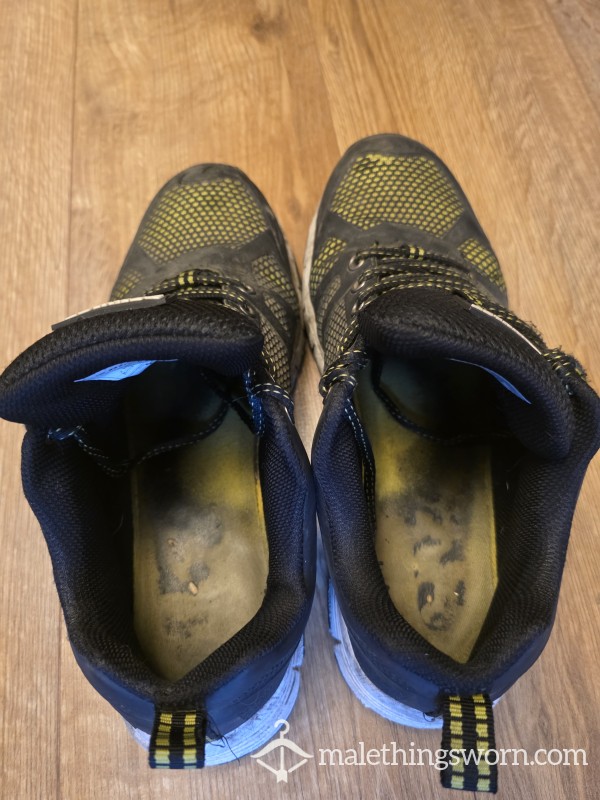 Heavily Worn Dunlop Safety Trainers - 1 Year Of Daily 12h Shifts