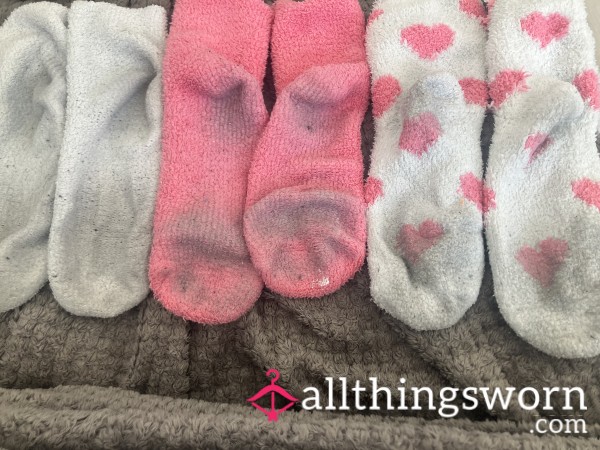 Heavily Worn Fluffy Socks