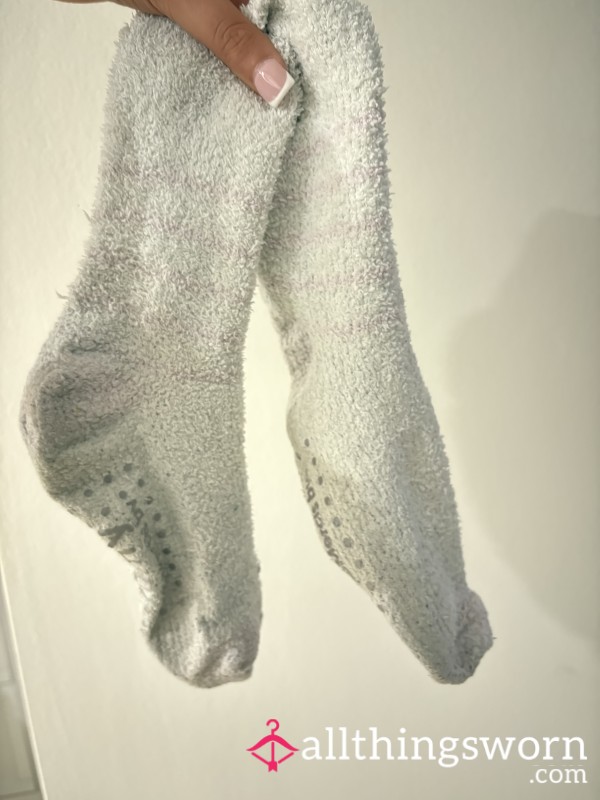 Heavily Worn Fluffy Socks – Soft, Plush & Full Of Character 😋