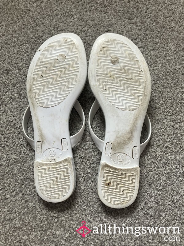 Heavily Worn Holiday Sandles