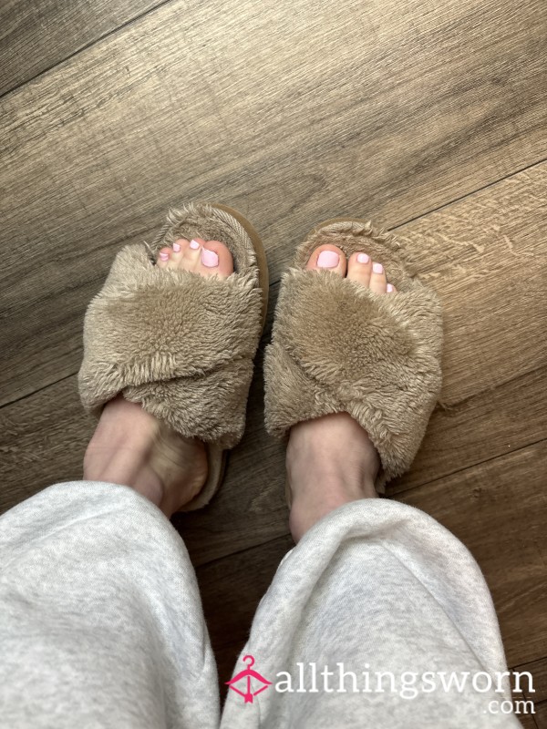 Heavily Worn House Slippers