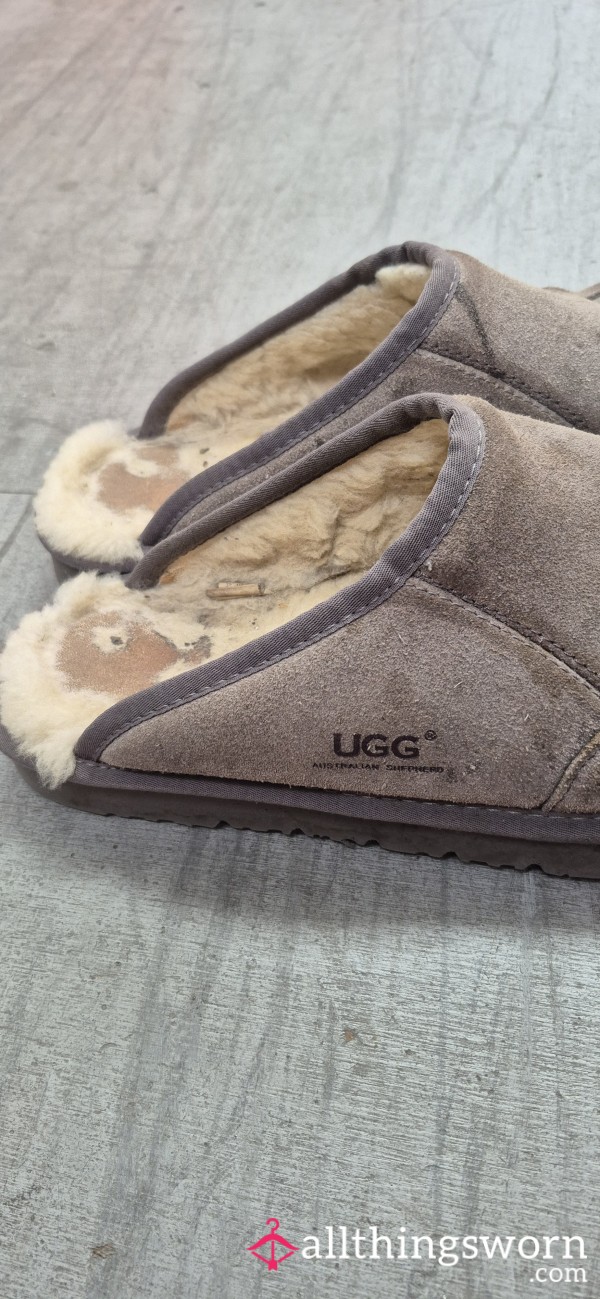 Heavily Worn Large Ugg Slippers