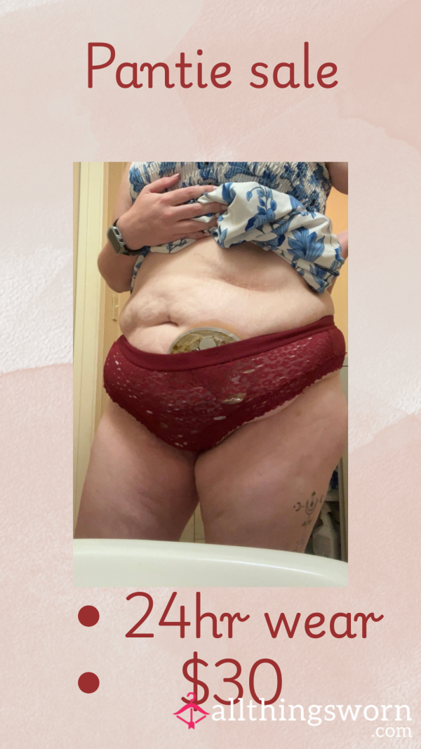 Heavily Worn & Loved – Soft Lace Pantie, Scented Just For You!