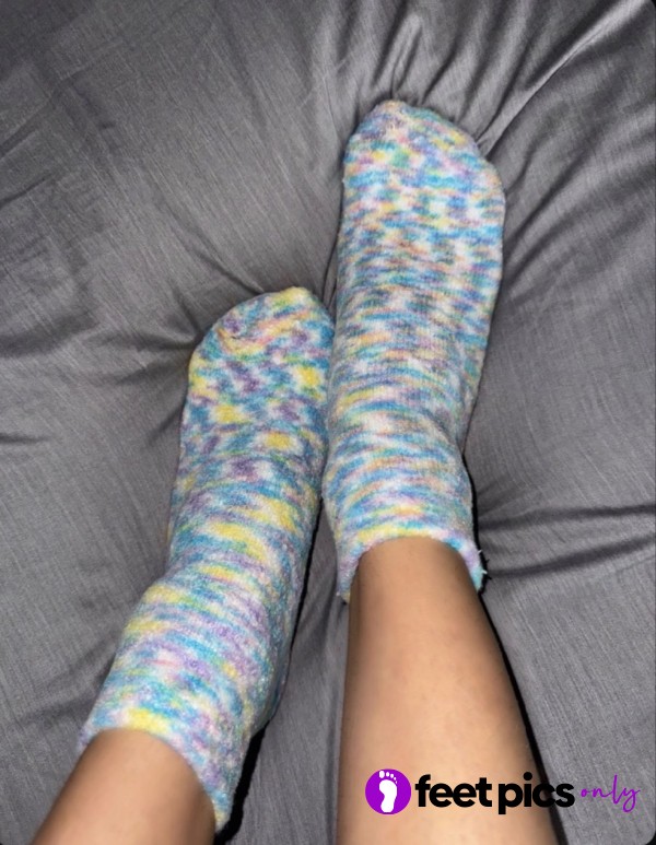 Heavily Worn Multi-Colored Socks