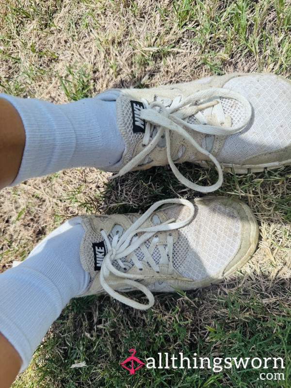Heavily Worn Nike Sneakers