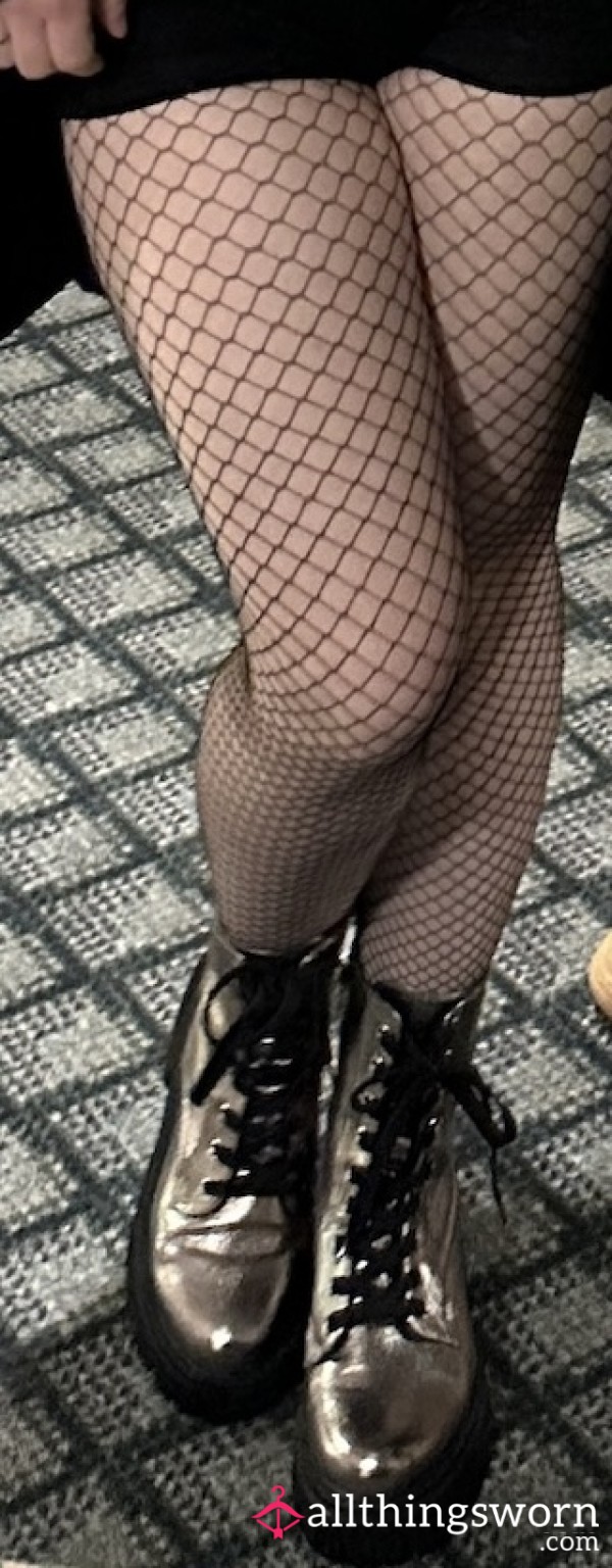 Heavily Worn, Ripped Fishnets
