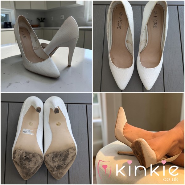 Fiorre White Pointed Toe Stiletto Heels
