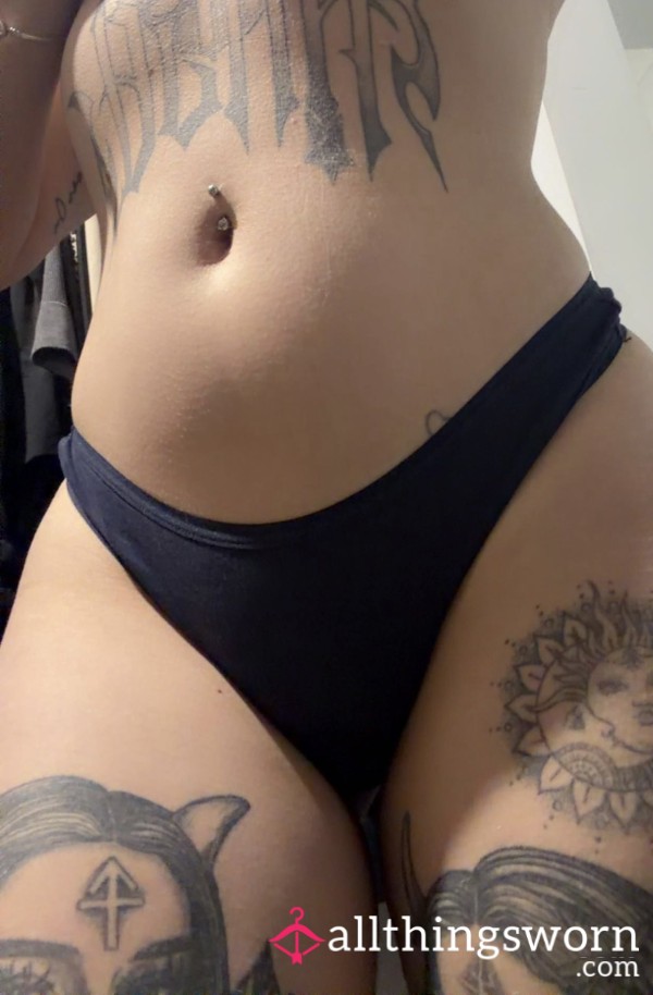 Heavy Discharge Navy Blue Thong