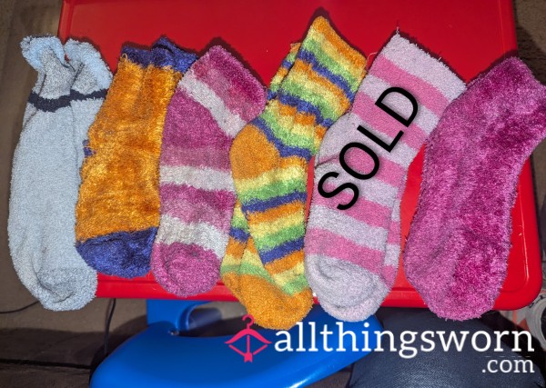 Heavy Worn Fuzzy Socks Pick 1