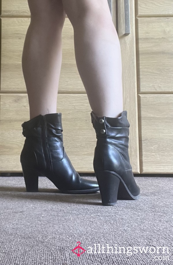 Heeled Boots Worn For 3 Years.
