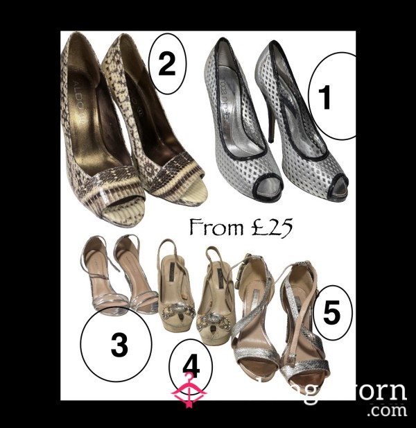 Heels 👠 Worn Starting From £25 Per Pair +wearing Picture