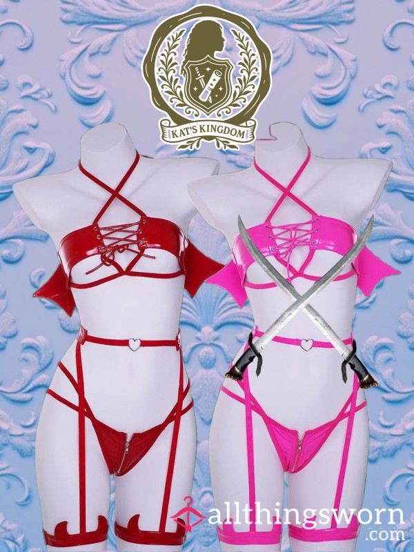 🔥 Hellbound Temptress | MoeFlavor “Hell Rider Succubus” Lingerie Set (3XL)