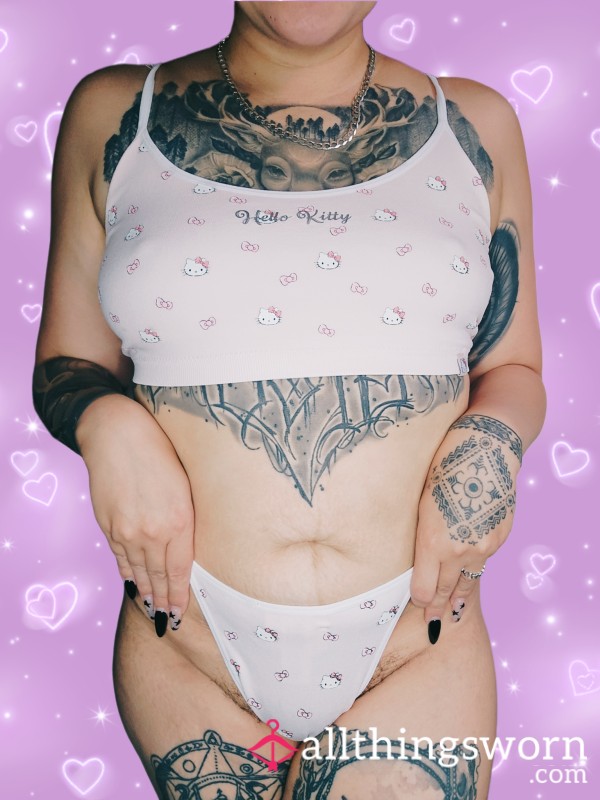 Hello Kitty Bralet & Gstring Set Size L