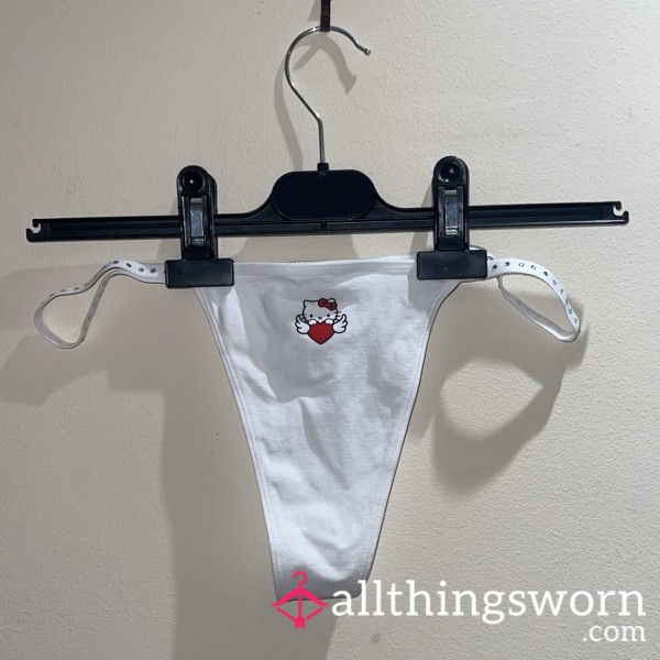 Hello Kitty | Cute White Skimpy Thong