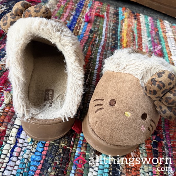 Hello Kitty Really Well Worn Slippers