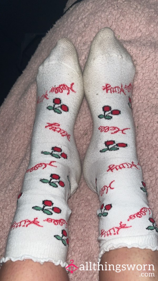 Hello Kitty Socks White 2 Day Wear Day+night