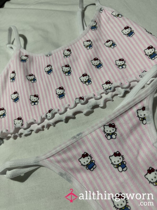 Hello Kitty Thong And Bra