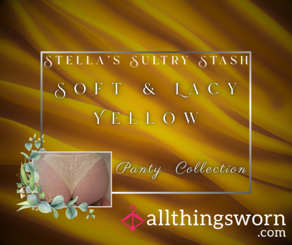Soft Lace And Silky Bikini Style: Yellow Panties (£20)
