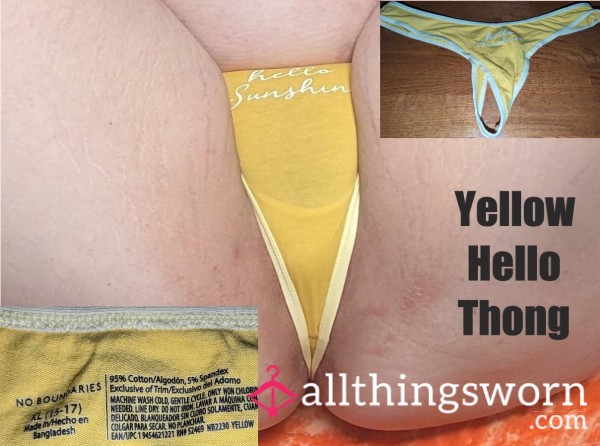 Hello Yellow Thong